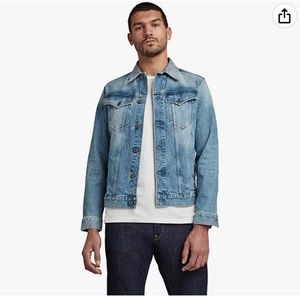 G-Star Raw Men's 3301 Slim Fit Jean Denim Trucker Jacket